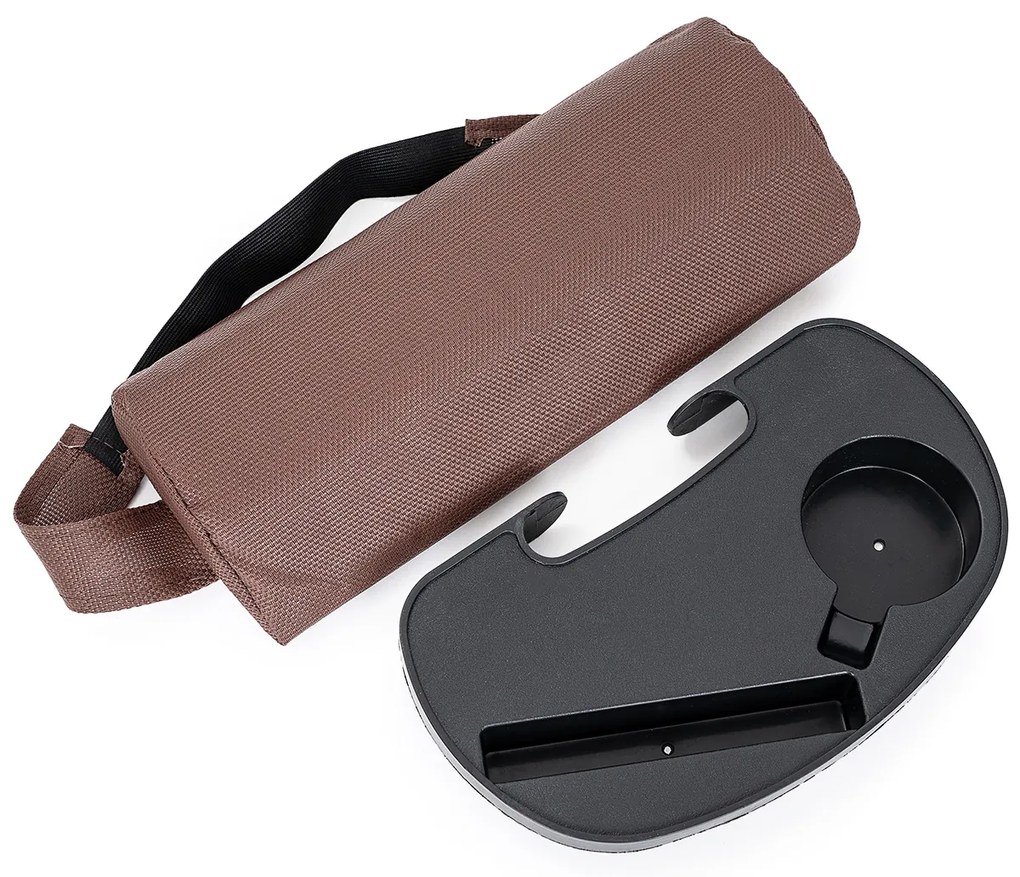 4Home Ogrodowe krzesło leżakowe Relax, brązowy