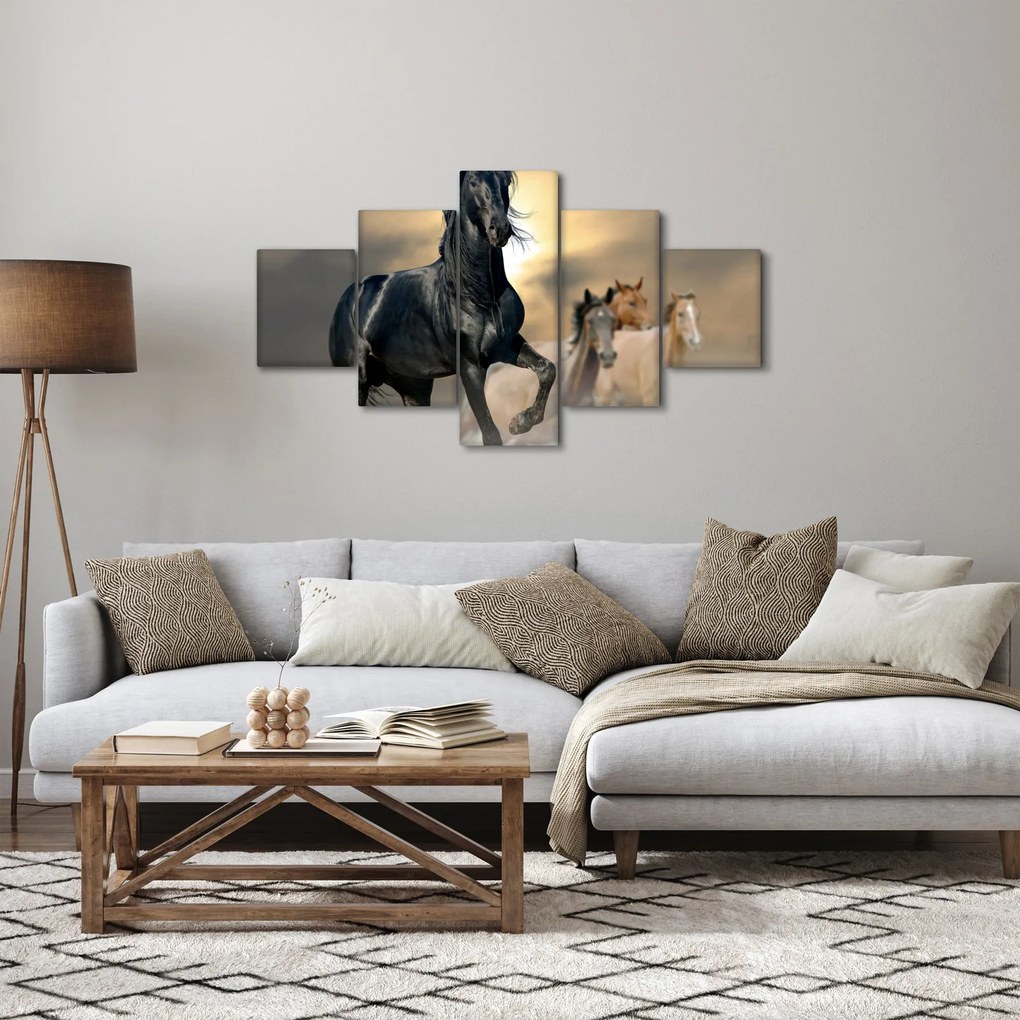 Obraz - Konie (125x70 cm)