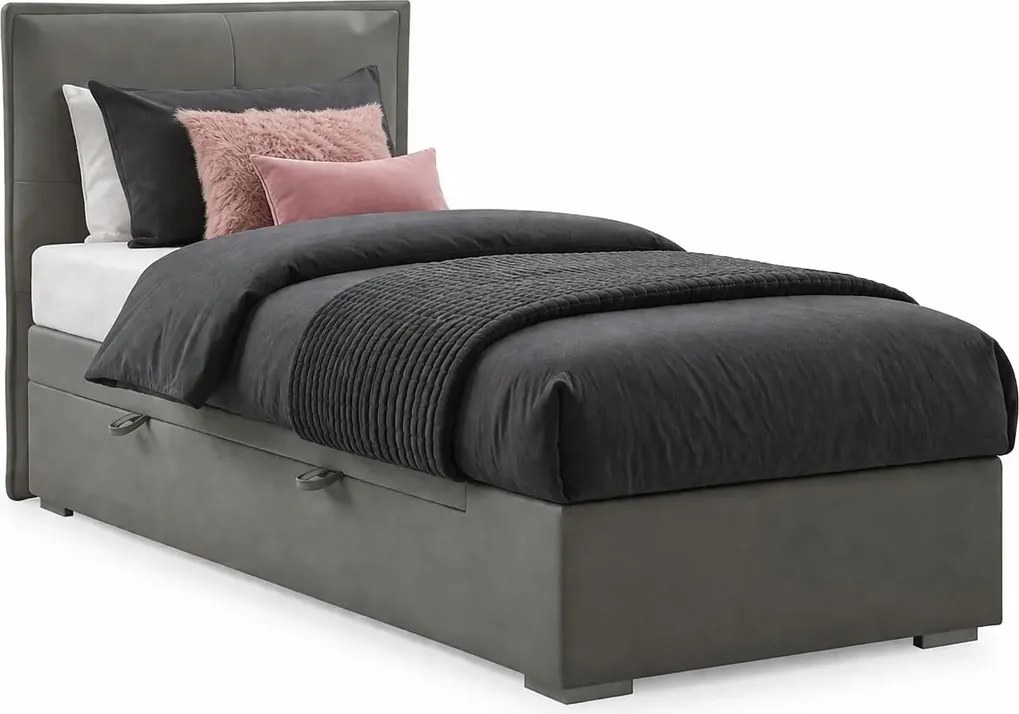 Pojedyncze łóżko boxspring 90x200 32 kolory N5-Z91