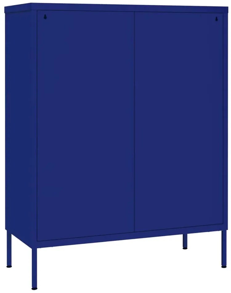 Granatowa stalowa szafka z 6 szufladami L2-R61