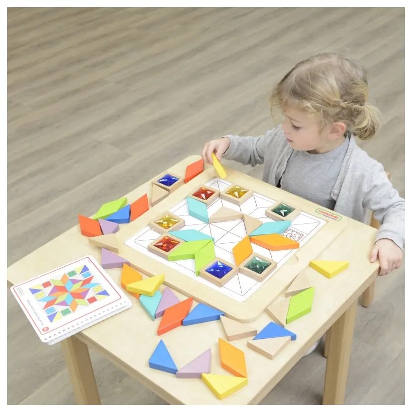Masterkidz układanka mozaika nauka kolorów i kształtów tangram montessori