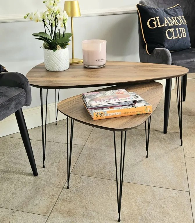 Zestaw 2 stolików kawowych