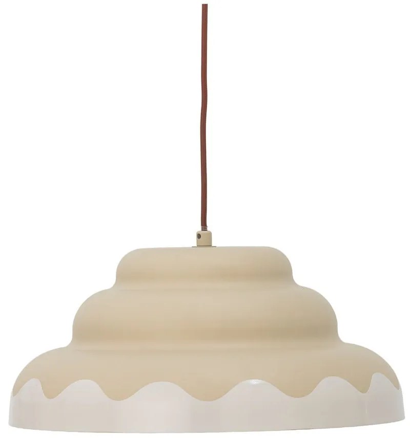 Kremowa lampa wisząca z metalowym kloszem ø 40 cm Lacya – Bloomingville