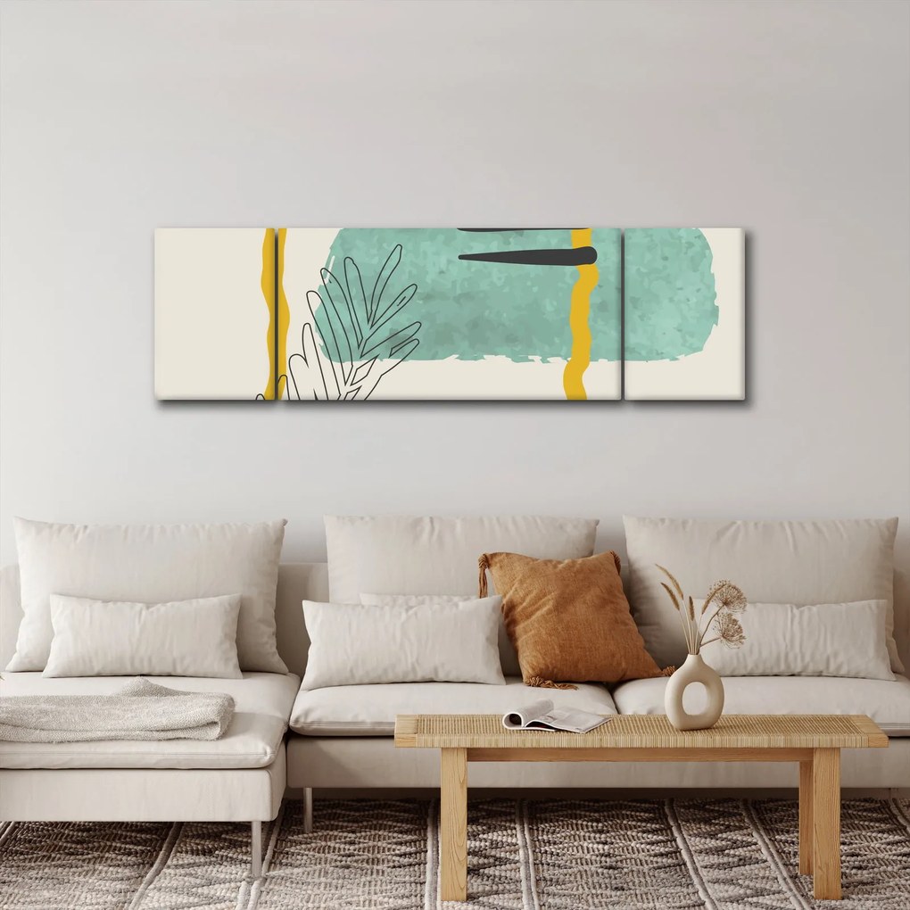 Obraz - Arkusze abstrakcyjne N⁰2 (170x50 cm)