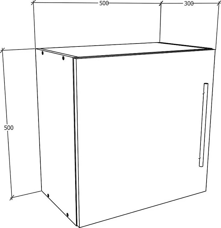 Półka ścienna Płyta ścienna Cube Arila M