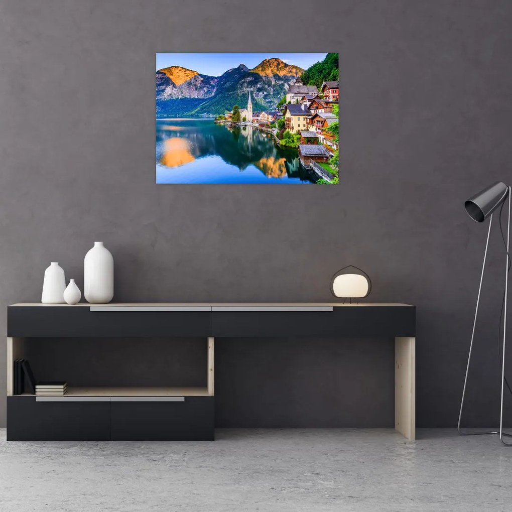 Obraz - Wieś alpejska (70x50 cm)