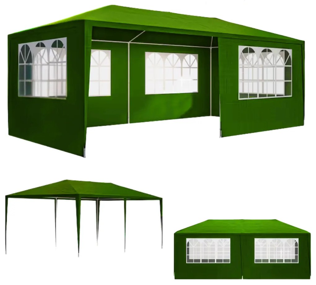 Namiot imprezowy NEAPOL, 3x6m, zielona Jurhan