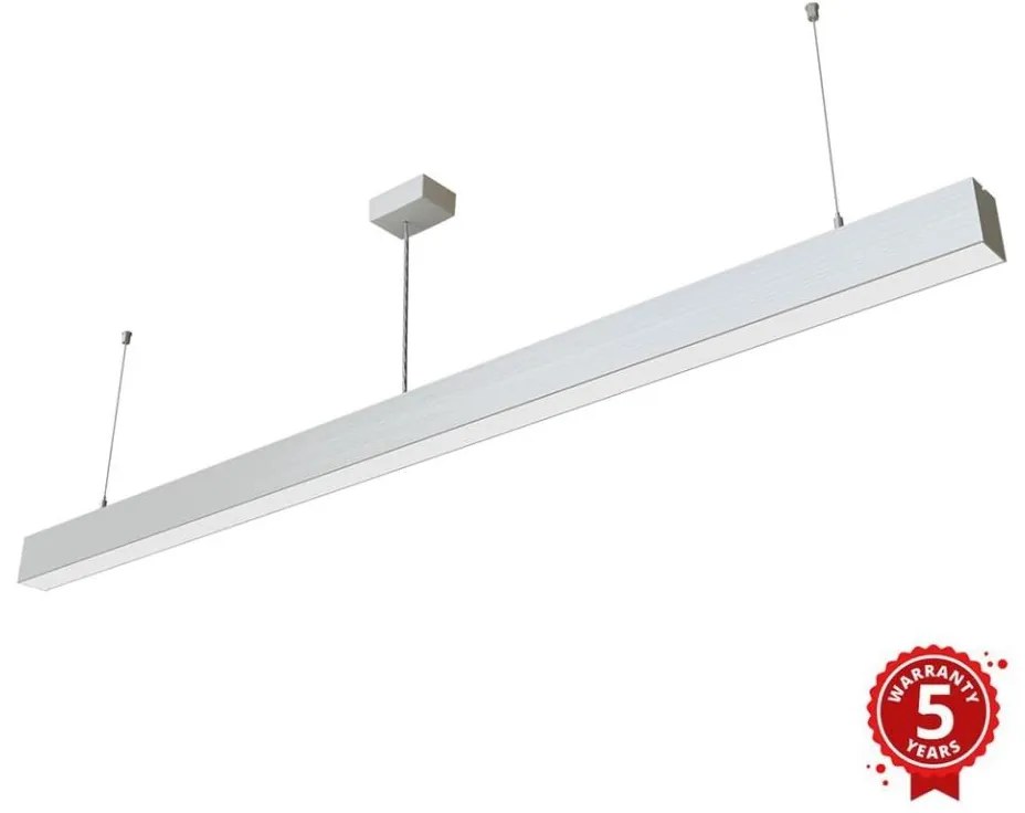 APLED - LED Żyrandol na lince LOOK LED/58W/230V 4000K 150 cm srebrny