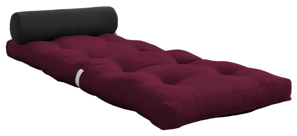 Bordowy materac futon 70x200 cm Wrap Bordeaux/Dark Grey – Karup Design