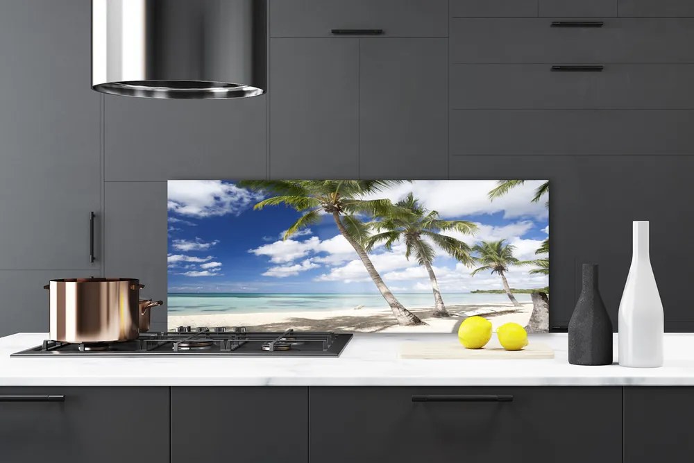 Panel nad blat kuchenny Słoneczna Zatoka Z Palmami