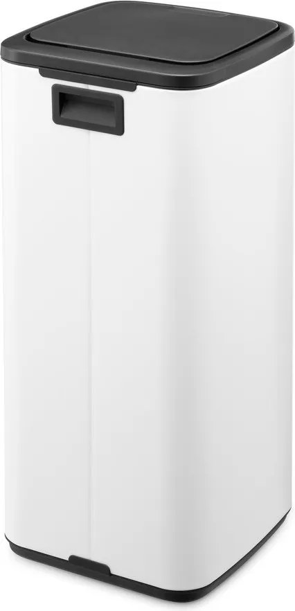Biały stalowy kosz na śmieci otwierany na dotyk 30 l Bo Touch – Brabantia