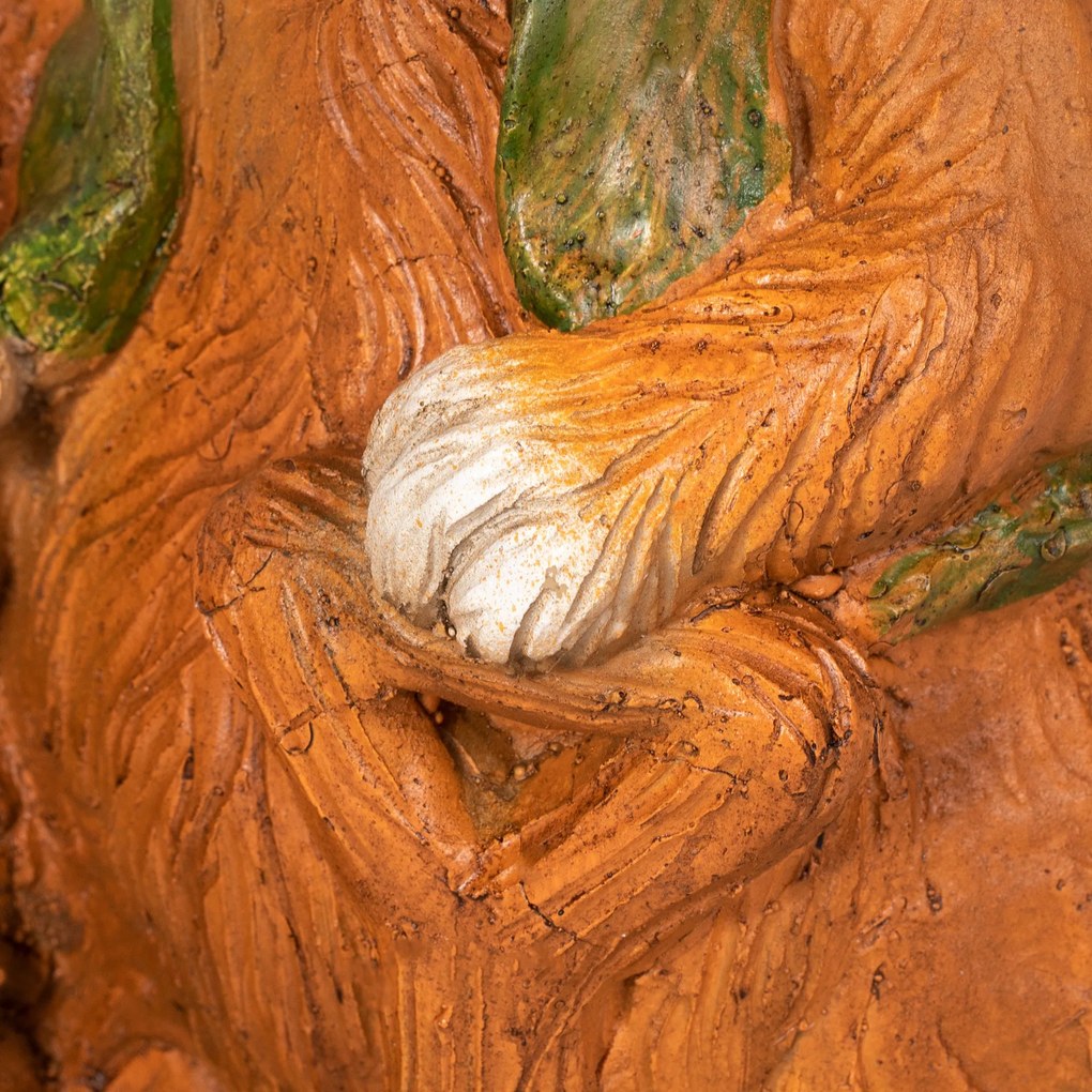 Outsunny Doniczka, zając z wiklinowym koszem, odporny na warunki atmosferyczne, 45x27x50cm, Brązowy