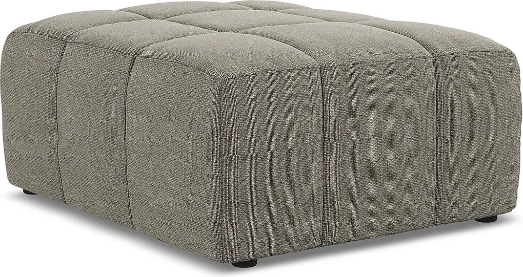 Pufa - z tkaniny bouclé - szary - ALOHA