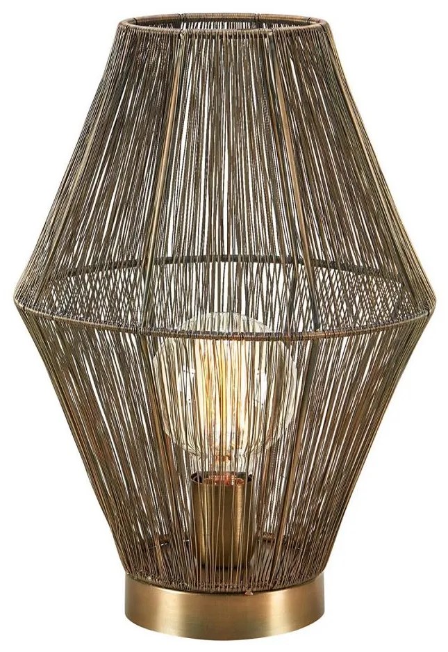 Markslöjd 108665 - Lampa stołowa CASA 1xE27/40W/230V mosiądz