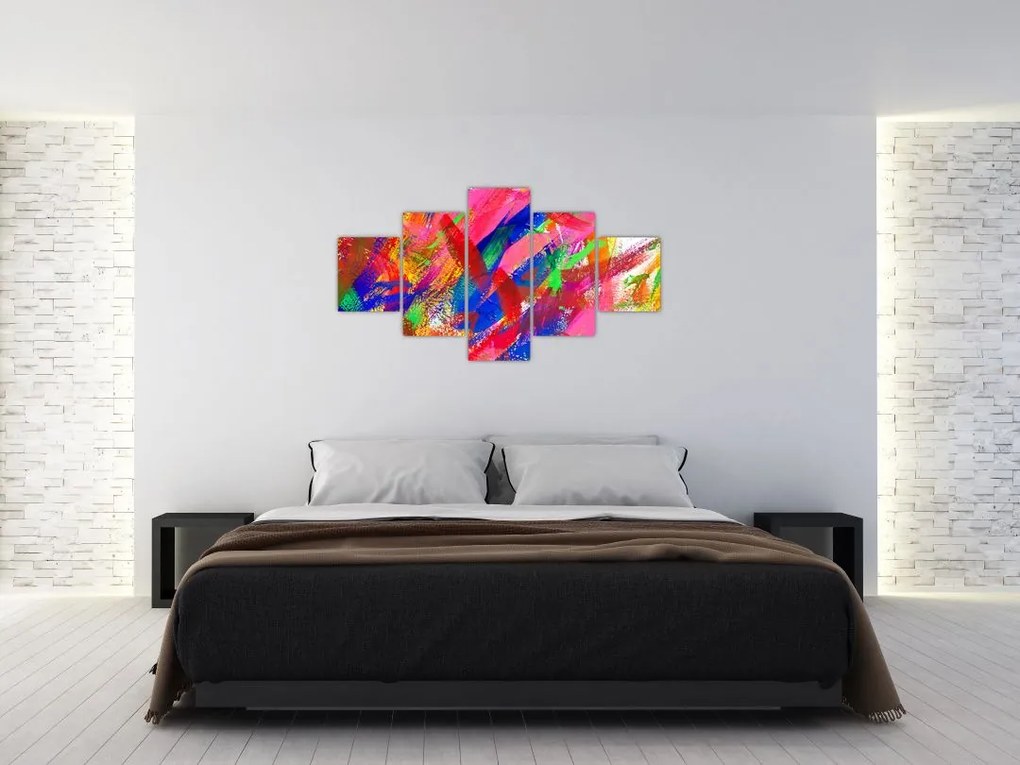 Obraz - Kolorowa abstrakcja (125x70 cm)