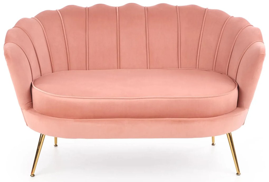 Różowa dwuosobowa sofa muszelka - Ilmsa 4X
