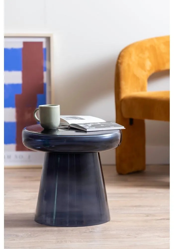 Szklany okrągły stolik ø 41 cm Simpleza – Leitmotiv