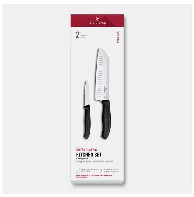Victorinox - Zestaw noży kuchennych SWISS CLASSIC 2 szt. czarny