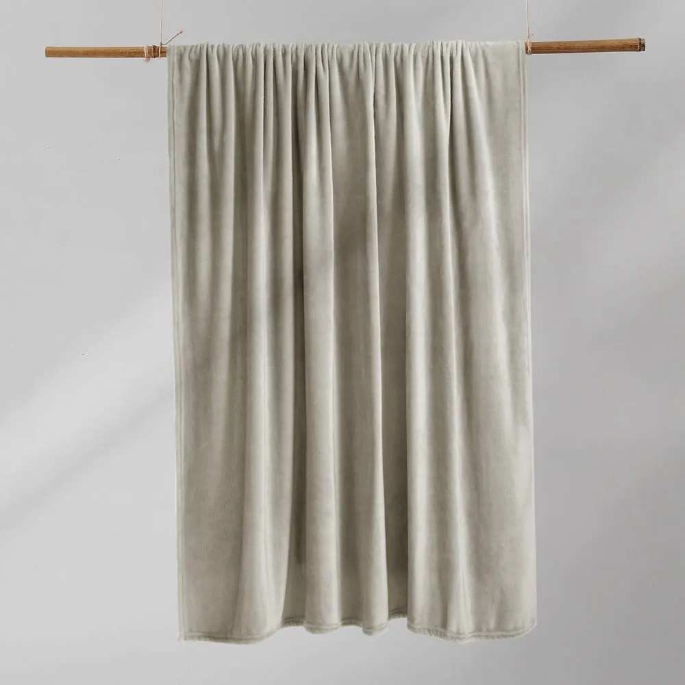 Beżowa narzuta z mikropluszu 200x220 cm Mic – Restilo