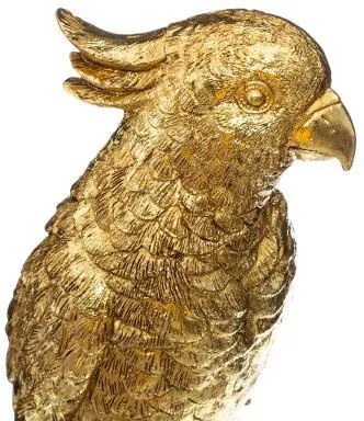 Figurka dekoracyjna z polyresinu, papuga, wys. 35,5 cm