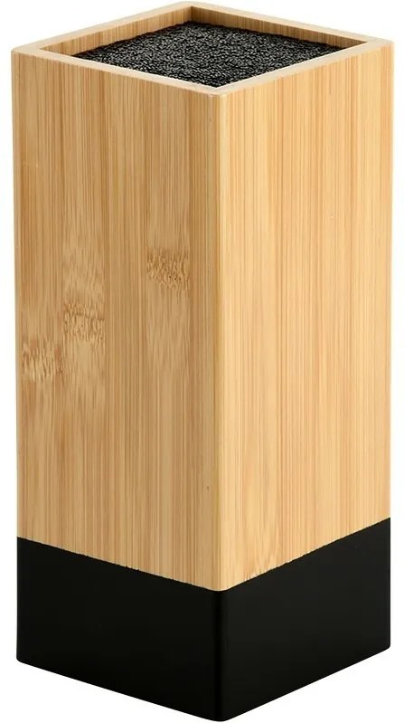 Kesper 58030 Bambusowy stojak na noże 10 x 10 x 23 cm, czarny