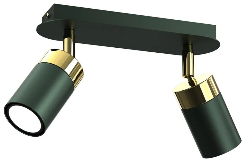 Brilagi - Oświetlenie punktowe POKER 2xGU10/25W/230V zielony