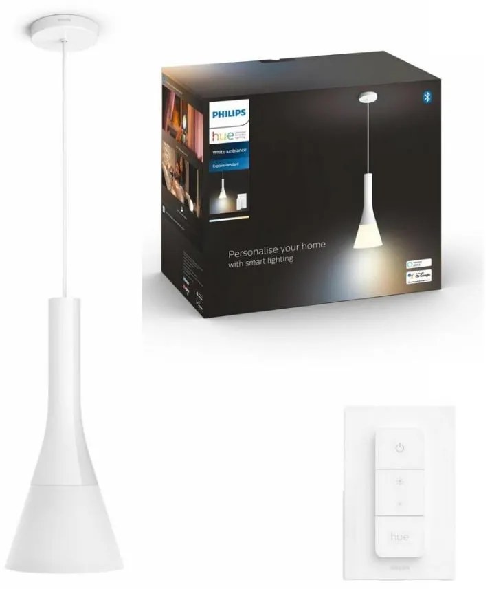 Philips Hue LED 1xE27/6W 2200-6500K ściemnialny lampa wisząca na linkę