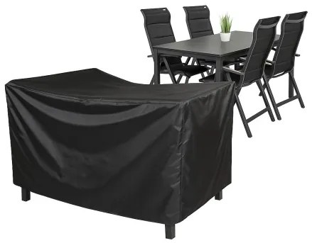 Czasza parasola ochronny na stół 180 x 100 cm + 4 fotele, możliwość sztaplowania