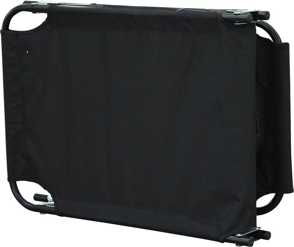 Outsunny Leżak Ogrodowy Relaksacyjny Trójnożny z Okienkiem Czarny Komfort i Styl | Aosom PL