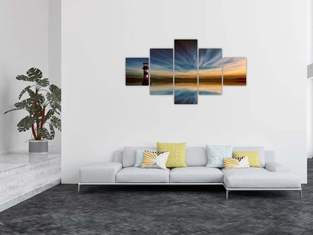 Obraz latarni morskiej (125x70 cm)