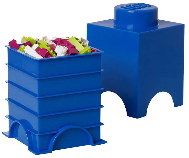Niebieski mały pojemnik LEGO®