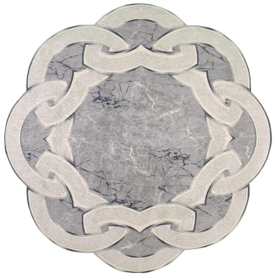 Szary okrągły dywan ø 80 cm – Vitaus