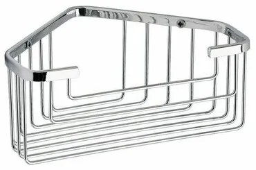 GEDY 2483 Inteligentna półka narożna do prysznica,20 x 8 x 15,1 cm, srebrna