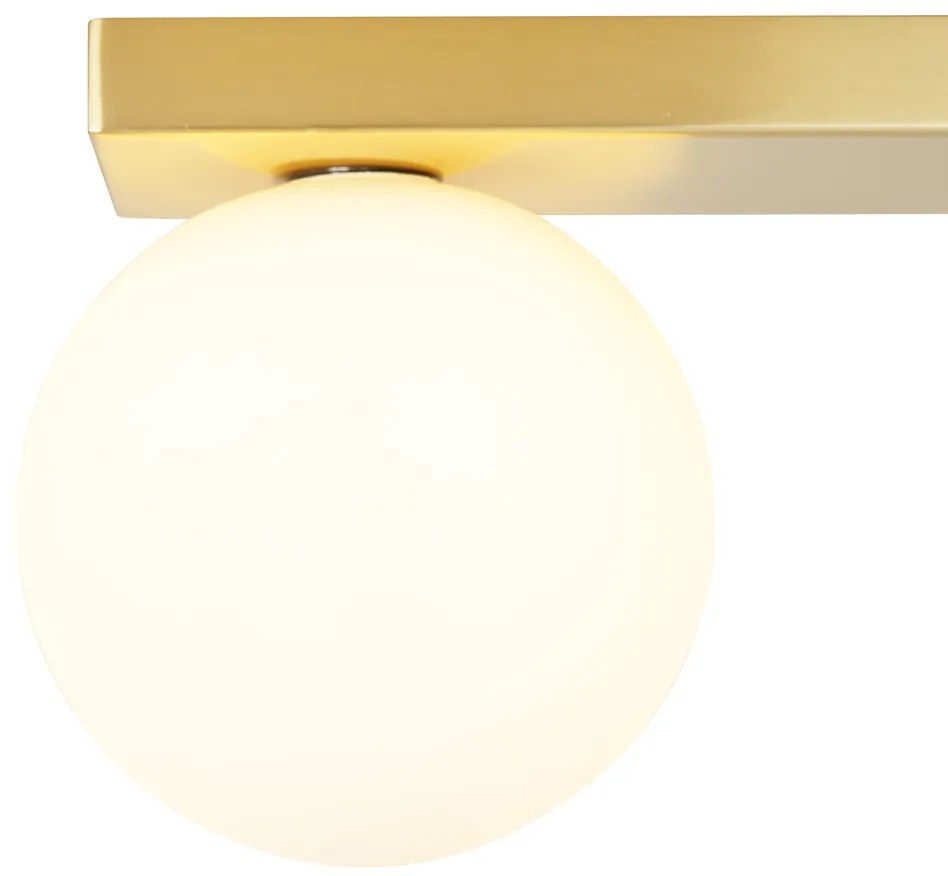 Nowoczesna lampa sufitowa mosiężna 2-punktowa z możliwością przechylania - Lesly