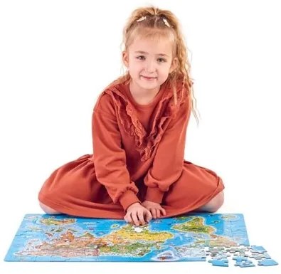 Popularne puzzle Mapa świata, 160 elementów