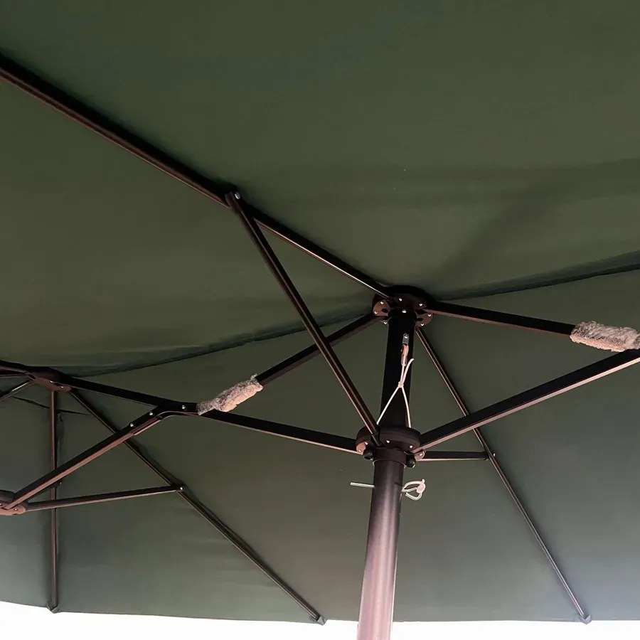 Ciemnozielony parasol do ogrodu - Berlog