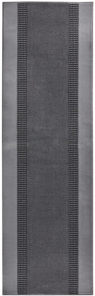 Dywan nowoczesny Basic szary chodnik 80 cm x 200 cm