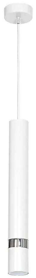 Lampa wisząca na przewodzie JOKER 1xGU10/25W/230V biały/chrom błyszczący