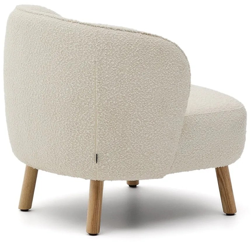 Kremowy fotel z materiału bouclé Ulit – Kave Home