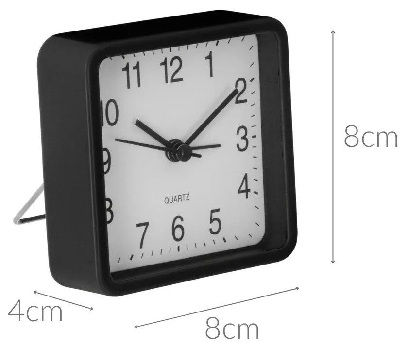 Cichy zegar stołowy do sypialni, budzik z mechanizmem QUARTZ