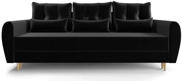 Czarna sofa rozkładana Z3-B11