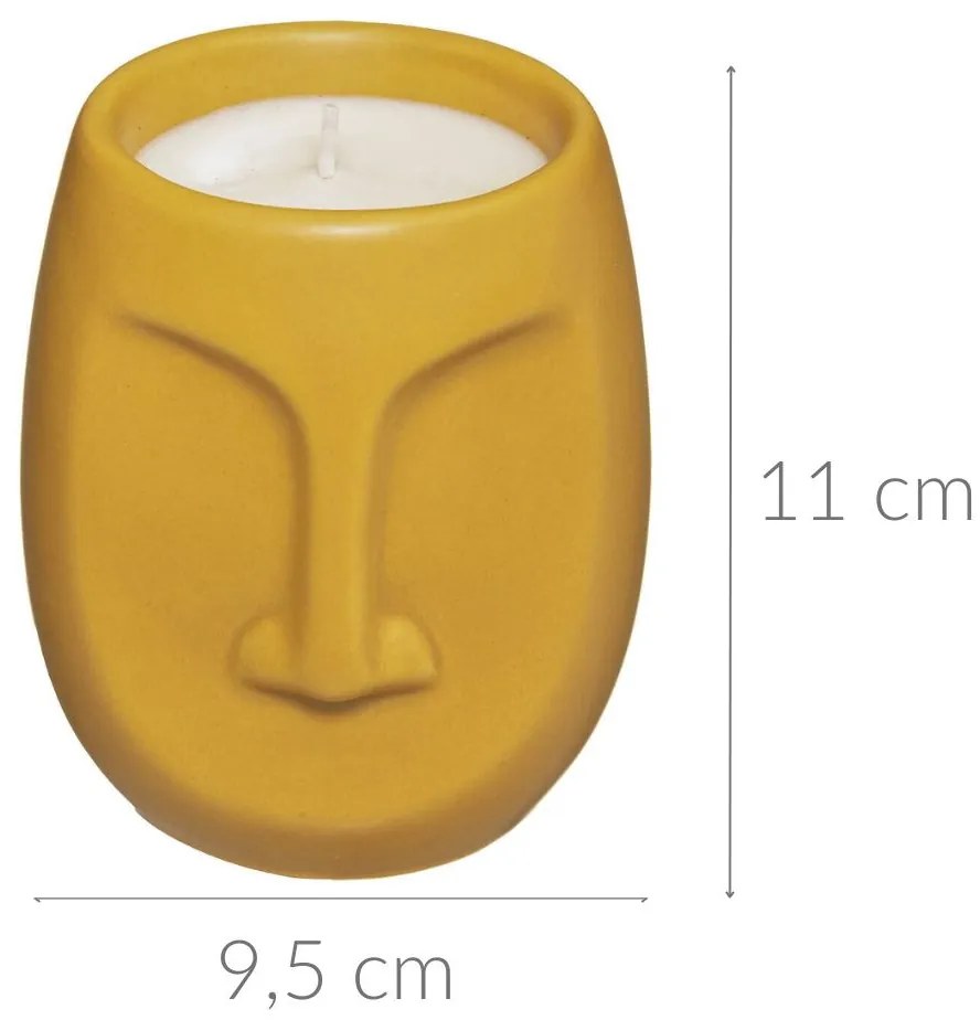 Świeca ozdobna, zapachowa, twarz MAYA, 80 g