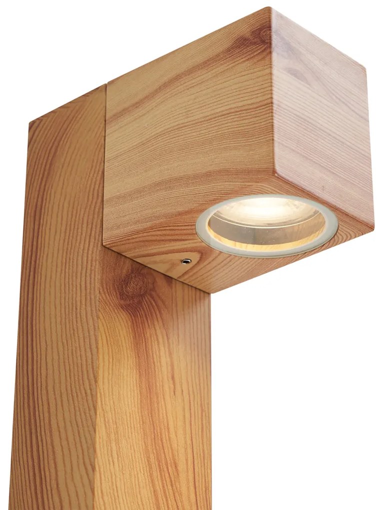 Zewnetrzna Nowoczesna lampa podłogowa zewnętrzna aluminiowa z nadrukiem drewna 65 cm IP44 - Baleno Nowoczesny Oswietlenie zewnetrzne