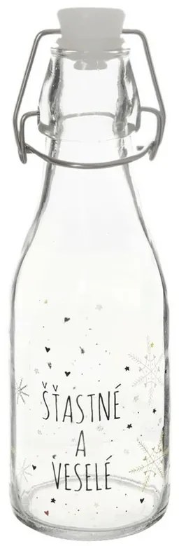 Orion Butelka z klipsem i zamknięciem Vločkabiała, 0,16 l, 160 ml