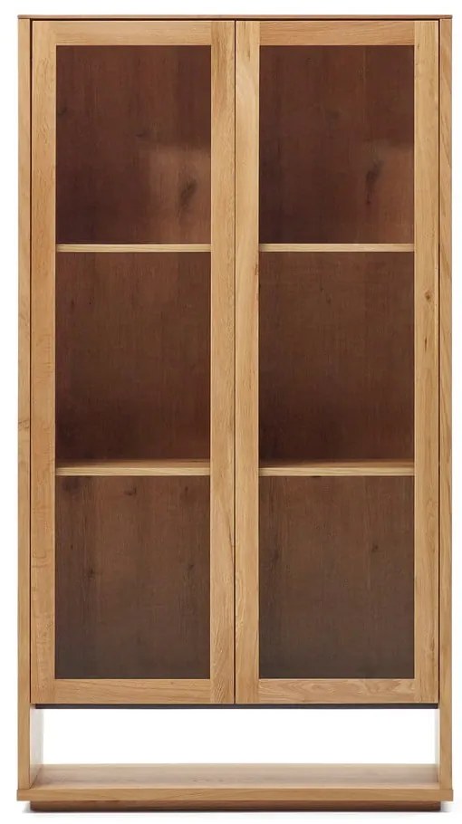 Witryna w dekorze dębu 100x185 cm Alguema – Kave Home