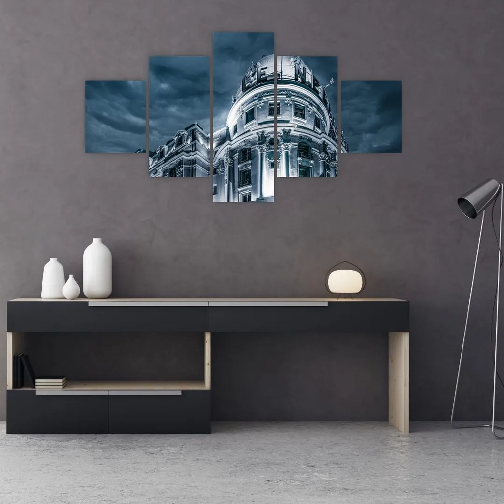 Obraz architektury w ciemności (125x70 cm)