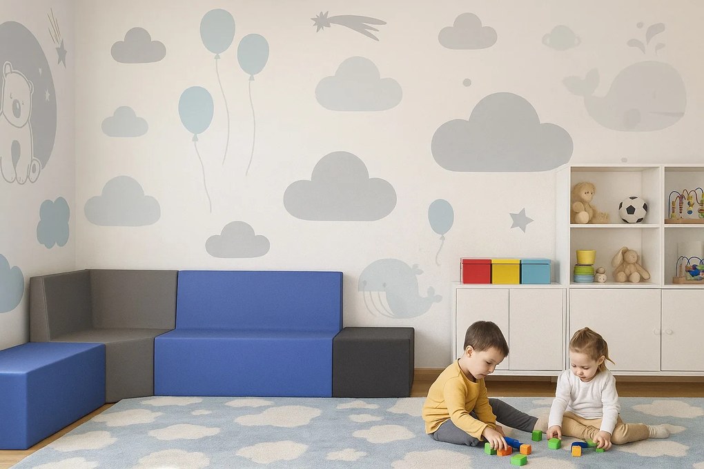 Kanapa piankowa do przedszkola Tobo Light Junior, narożnik