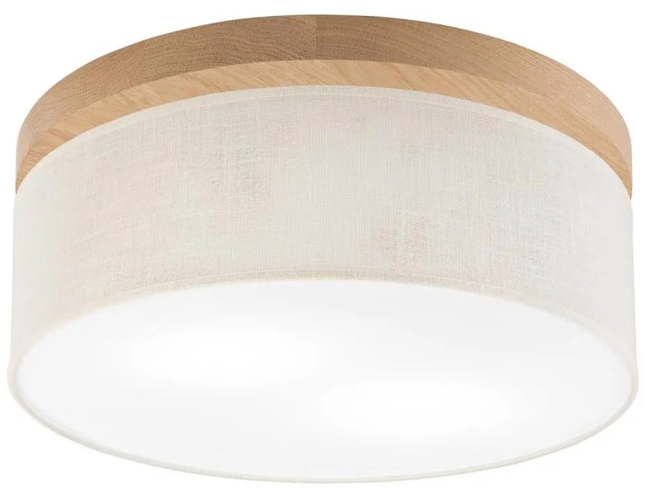 Brilagi - LED Plafon BELLADONNA 2xE27/15W/230V śr. 40 cm kremowy/dąb