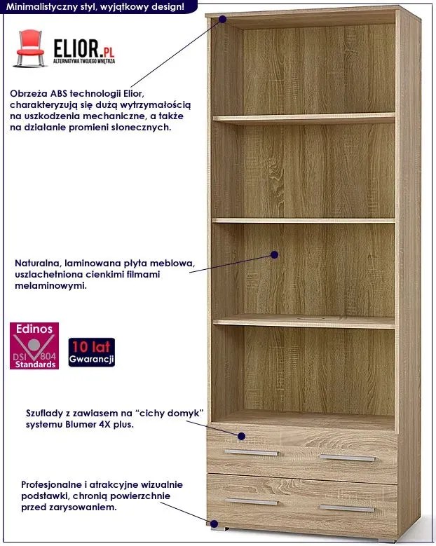 Regał na ubrania dąb sonoma Z3-F45