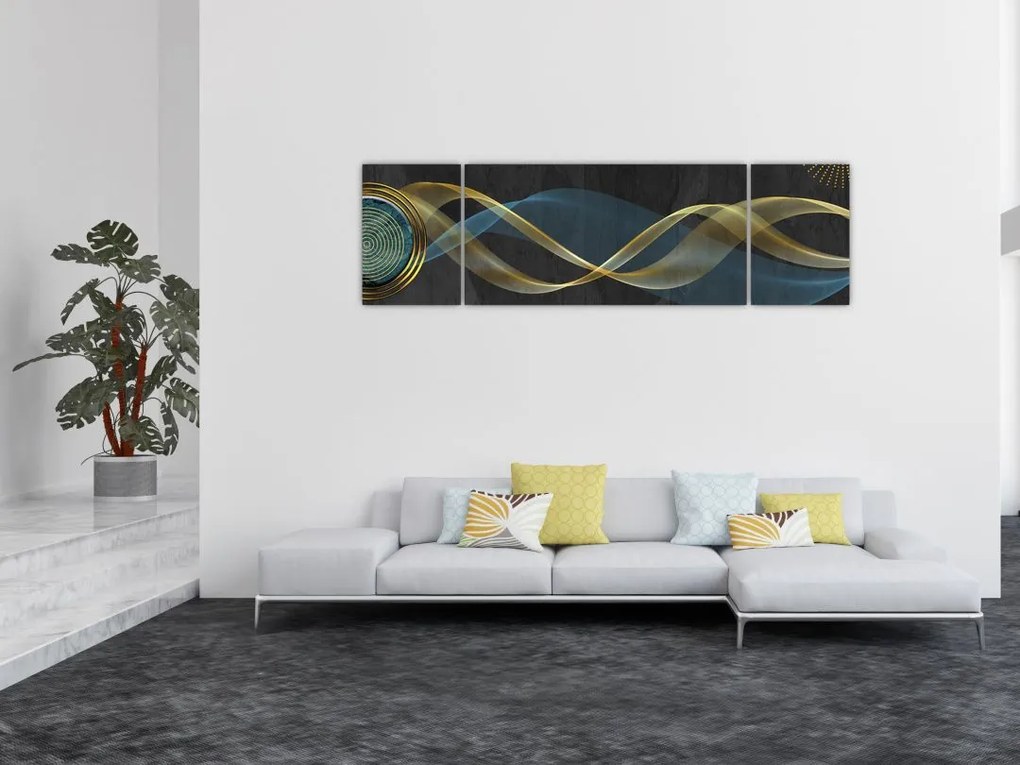 Obraz - Abstrakcja (170x50 cm)